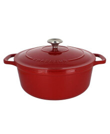 Chasseur french Enameled Cast Iron 5.25 Qt. Round Dutch Oven