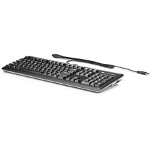 Клавиатуры hP E6D77AA клавиатура USB Черный E6D77AA#ABB