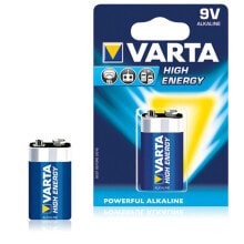 Batteries and accumulators for photo and video equipment батарейка Varta 6LR61 9 V 580 mAh High Energy Синий