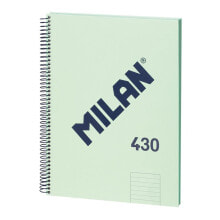 MILAN Spiral Notebook Lined Paper 80 A4 Sheets 1918 Series
