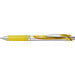 Energel BL77 - Retractable gel pen - Yellow - Silver - Yellow - Round - 0.7 mm - Water-based ink