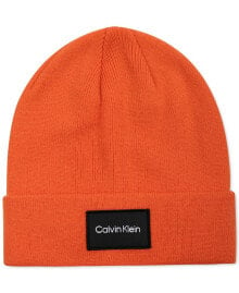 Men's Woven Logo Patch Beanie