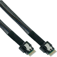 InLine 27642A Serial Attached SCSI (SAS) кабель 0,5 m 24 Gbit/s Черный
