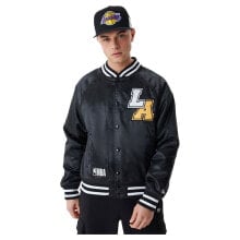 Купить куртки New Era: NEW ERA Los Angeles Lakers Team Logo Satin bomber jacket