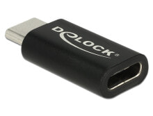 DeLOCK 65697 кабельный разъем/переходник USB Type-C Черный