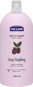 Пена, соль и масло для ванны On Line Very Raspberry Bath Foam Пена для ванны c малиновым ароматом  980 мл