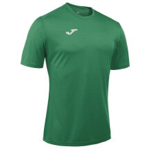 Мужские спортивные футболки Мужская футболка спортивная зеленая с логотипом Joma Campus II 100417.450
