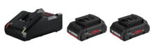 Batteries and chargers for power tools bosch 1 600 A01 BA3 - Battery &amp; charger set - Lithium-Ion (Li-Ion) - 4 Ah - 18 V - Bosch - Black