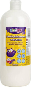 Strigo Farba plakatowa STRIGO w butelce, 1000 ml biała