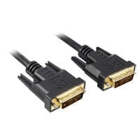 Кабели и разъемы для аудио- и видеотехники Sharkoon 5m DVI-D to DVI-D (24+1) DVI кабель Черный 4044951009138