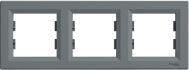 Розетки, выключатели и рамки schneider Electric 3-fold horizontal frame steel (EPH5800362)