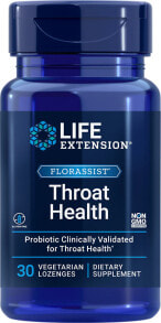 Пребиотики и пробиотики Life Extension Florassist Throat Health Пробиотик для здоровья горла 30 леденцов