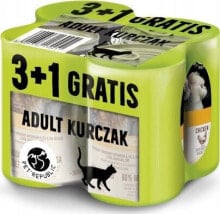 Pet Republic PETREPUBLIC Zestaw Kurczak 3+1 GRATIS - Karma mokra dla kota - 400g