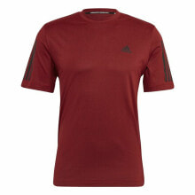 Men’s Short Sleeve T-Shirt Adidas T365 Training Dark Red