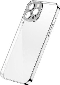 Joyroom Joyroom Chery Mirror Case etui pokrowiec do iPhone 13 Pro obudowa z metaliczną ramką srebrny (JR-BP908 silver)