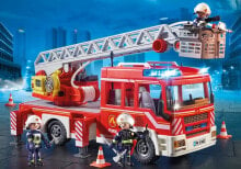 Children's play sets and figures made of wood pLAYMOBIL Fire Ladder Unit - Truck - Indoor - 4 yr(s) - AAA - Plastic - Multicolour