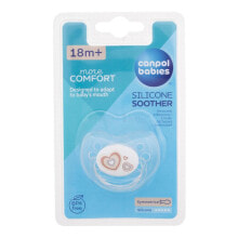 Canpol babies Newborn Baby More Comfort Silicone Soother Hearts 18m+ 1 St. schnuller für Kinder