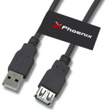 Купить запчасти и расходные материалы для мототехники Phoenix: PHOENIX PHCABLEUSBAMAH5M USB-A 2.0 M/F Cable 5 m