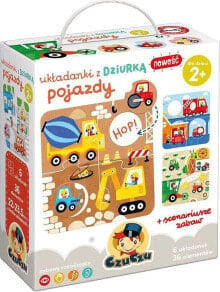 Купить пазлы для детей Bright Junior Media: Bright Junior Media Układanki z dziurką Pojazdy 2+