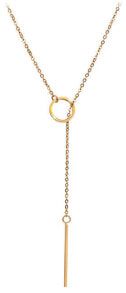 Колье stylish gold plated necklace