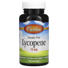Антиоксиданты Carlson, Lycopene, 15 mg, 180 Soft Gels