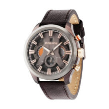 Мужские наручные часы с ремешком Мужские наручные часы с коричневым кожаным ремешком Police R1471668002 ( 48 mm)