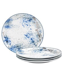 Noritake blue Nebula Set/4 Dinner Plate