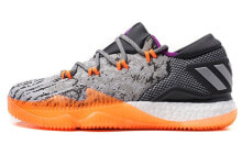 adidas Crazylight Boost 2016 grey orange 低帮 篮球鞋 男款 灰橙 / Кроссовки баскетбольные Adidas Crazylight BB8384