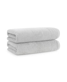 Luxury Turkish Bath Towels, 2-Pack, 600 GSM, Extra Soft  Plush, 30x60, Solid Color Options with Dobby Border