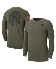 Nike men's Olive Iowa Hawkeyes Military-Inspired Pack Long Sleeve T-shirt