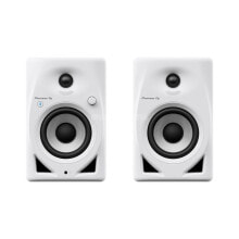 Купить студийное и записывающее оборудование Pioneer DJ: Pioneer DJ DM-40D-BT-W Desktop Bluetooth Monitors (White)