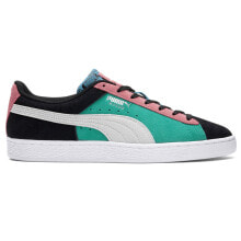 Puma Suede Classix Fly Lace Up Mens Black, Blue, Pink, White Sneakers Casual Sh