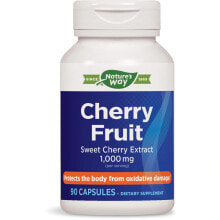 Антиоксиданты Nature's Way Cherry Fruit  Растительный экстракт плодов вишни 1000 мг 90 капсул
