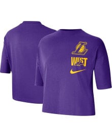 Nike women's Purple Los Angeles Lakers Essential Boxy T-shirt