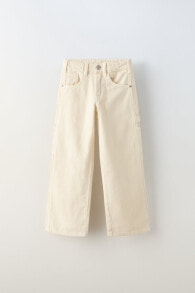 Multi-pocket canvas trousers