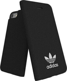 Adidas Oryginalne Etui IPHONE 6 / 6S / 7 / 8 / SE 2020 / 2022 Adidas Booklet Case New Basics (26303) czarne