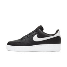 CT2302-002 Mens Nike Air Force 1 Low '07 'Black White Pebbled Leather' купить онлайн