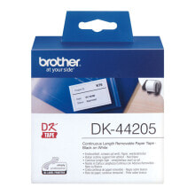 Printer Labels Brother DK-44205 62 mm x 15,24 m White Black Black/White (2 Units)