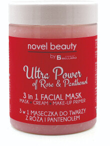 3in1 Gesichtsmaske mit Rose und Panthenol - Fergio Bellaro Novel Beauty Ultra Power Facial Mask