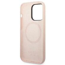 GUESS Guhmp14XSbplp iPhone 14 Pro Max 6.7 Silicone Plate phone case