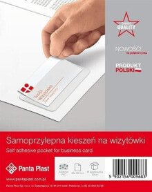 Panta Plast Kieszeń samoprzylepna na wizytówki 100x60mm