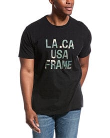 Купить черные мужские футболки Frame Denim: Frame Denim Camo Graphic T-Shirt Men's