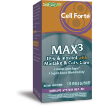 Витамины и БАДы для укрепления иммунитета Nature's Way Cell Forte MAX3 Инозитол с кошачьим когтем для иммунной поддержки 120 растительных капсул
