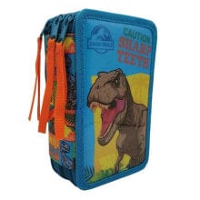 JURASSIC WORLD Filled Triple Pencil Case