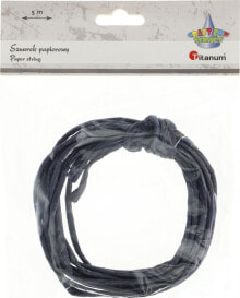 Декоративный элемент или материал для детского творчества Titanum Sznurek papierowy 3.5mmx5m czarny