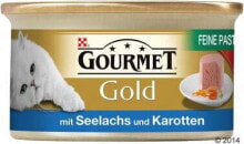 Купить влажные корма для кошек Nestle: Nestle GOURMET GOLD 85g org pate Czarniak z marchewką