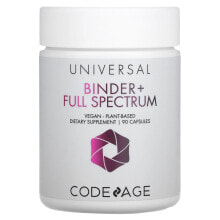 Минералы и микроэлементы CodeAge, Binder +, Full Spectrum, веганский, растительного происхождения, 90 капсул