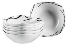 Dishes and salad bowls for serving