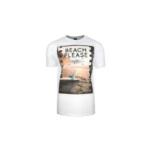 Мужские спортивные футболки мужская спортивная футболка белая с принтом Monotox Beach