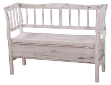 Sitzbank T207 Staufach Shabby-Look